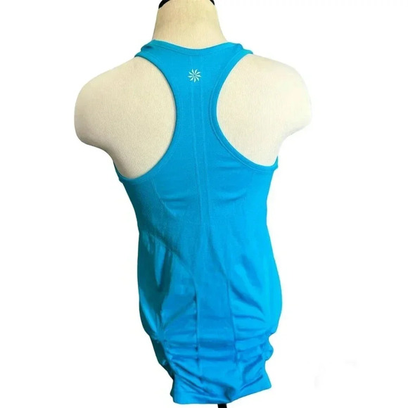 ATHLETA fast track activewear runched tank too blue size L - Picture 3 of 7